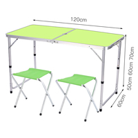 TUOYE extérieur hauteur réglable 60cm * 120cm pliant Portable Camping pique-nique Portable Table pliante Table