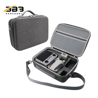 Tas Organizer Aksesoris Drone Mini 3 Pro Bahan Kain 600D + EVA Abu-abu Tua Tahan Air Portabel Tali Bahu Logo Kustom