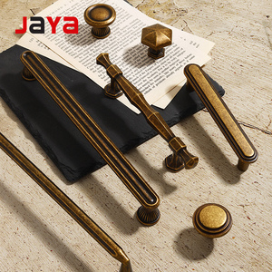 JAYA Wardrobe <strong>Door</strong> Handle Modern Luxury Simple Antique Bronze Color Retro Single Hole Drawer Cabinet Wine Cabinet Handles - Product Image 1