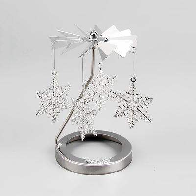 Portacandele Rotanti Stile Base - Argento