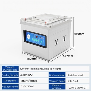 Selladora <span class=keywords><strong>al</strong></span> <span class=keywords><strong>Vacío</strong></span> para Salchichas, Diseño de Ladrillo de 400 mm, Buen Precio, Profesional, Alta Capacidad, Uso Doméstico - Product Image 3