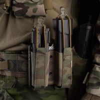Cinturón Táctico de Camuflaje MOLLE Doble Universal de Alta Calidad y Durabilidad para Caza, Entrenamiento y Actividades al Aire Libre, Porta Cargadores Molle