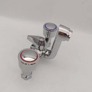 Robinet <span class=keywords><strong>de</strong></span> <span class=keywords><strong>baignoire</strong></span> simple, mitigeur mural encastré chaud/froid, avec douchette pivotante en céramique et alliage <span class=keywords><strong>de</strong></span> zinc - Product Image 6