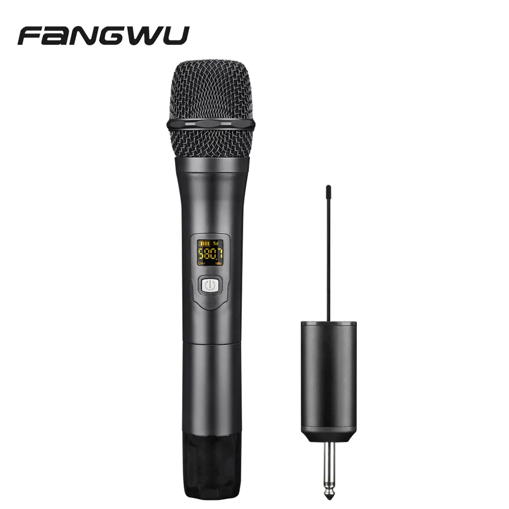 Microphone karaoké sans fil pour haut-parleur, vente en gros d'usine, Gm Uhf
