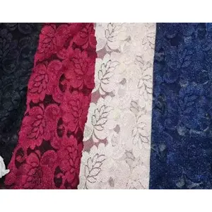 53"/54" Raschel Lace Solid Knit Foil Recycle 100 Poly Fabric