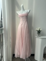Robe Maxi à bretelles spaghetti vertes sans manches robe de plage trapèze fluide pour vacances été fête Photoshoot robe d'été