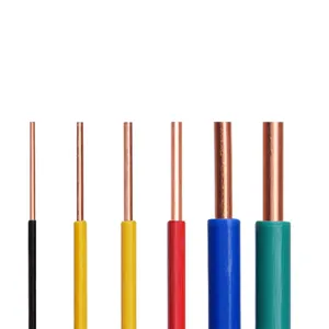 BVV Low Voltage Power Cable Electric Wire Household Use Copper Conductor PVC PE Insulation Fixed Installation Construction Wire