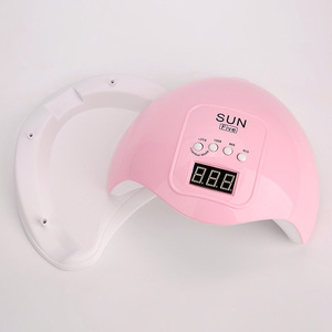 Lampada per Unghie UV LED Sun Five USB con Schermo Display 48W Asciuga Unghie Gel Professionale per Saloni e Casa Rosa Bianco Asciugatore per Unghie Economico - Product Image 5