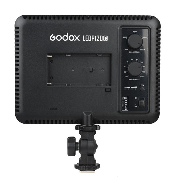 Godox LEDP120C Ultra-thin Portable Studio Light Camera Panel Video LED Light for DSLR Photography with Plastic Construction