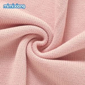 2024 Mimixiong OEKO Tex Cotton Knitted Ruffle Edge Embroidery <b>Cute</b> <b>Bear</b> Newborn Baby Swaddle Bedding Blankets - Product Image 4