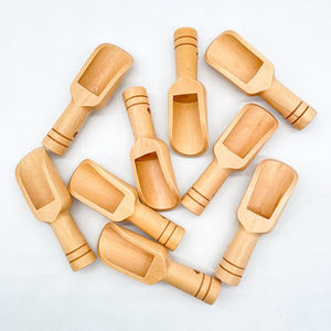 थोक मिनी लकड़ी के स्नान नमक चम्मच कैंडी चम्मच - Product Image 3