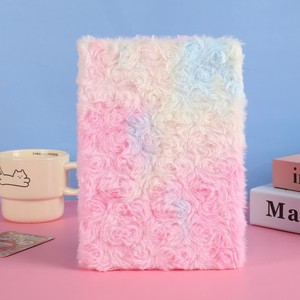 Carnet en peluche créatif en forme de rose, dégradé rose, mignon, populaire auprès des petites filles, vente en gros d'usine - Product Image 5