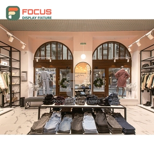 High Quality Retail Shop Solid Wood Display Counter Full Service Clothing Store - Product Image 2