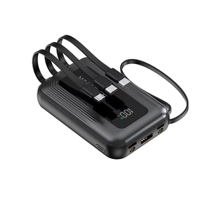 Nouvelle batterie externe avec <span class=keywords><strong>charge</strong></span> super rapide PD22.5W, 4 câbles intégrés, grande capacité 10000/20000mAh, chargeur portable avec écran LCD - Product Image 1
