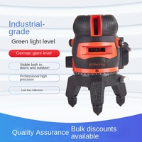 Niveau laser vert 2, 3 et 5 lignes ; Projecteur de lignes haute précision avec revêtement en caoutchouc résistant aux chutes ; Niveau industriel