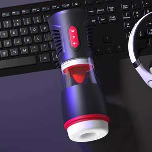 <span class=keywords><strong>Masturbador</strong></span> Masculino Automático con Vibración y Lengua Vibrante 2025, Copa de Succión con 7 Modos de Lamido y 4 Modos de Succión, Modelo MMA-027 - Product Image 5