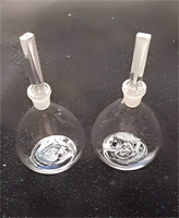Pycomètre en verre borosilicaté de qualité laboratoire, résistant aux hautes températures, disponible en différentes tailles OEM, transparent