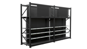 Rayonnage à usage moyen de gondole pour le stockage de magasin de détail et d'entrepôt Supports d'atelier en métal de taille personnalisée - Product Image 3