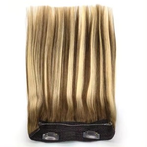 18 Pouces Blond Cendré Faits Saillants Blond Clair <span class=keywords><strong>Secret</strong></span> Fil Invisible Extensions de Cheveux Humains Ligne de Poisson Extensions de Halo de Cheveux 80G - Product Image 5