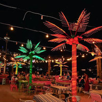 Lumière LED décorative d'extérieur personnalisée, 3M, 4M, 5M, pour parc, réaliste, aspect naturel, palmier en cocotier artificiel