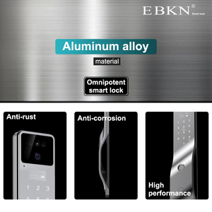 EBKN Tuya interkom Video untuk kunci pintu, kunci pintar Keypad Digital NFC sidik jari pengenalan wajah 3d dengan fitur Wifi untuk membuka kunci jarak jauh - Product Image 4
