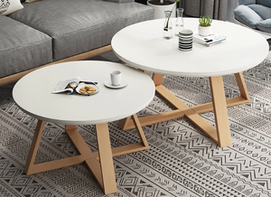 Mesa de centro de madera maciza de estilo nórdico Simple moderno Diseño pequeño creativo Ins del fabricante para la sala de estar del hogar - Product Image 3