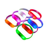 Bracelet LED Redshark en PVC activé par le son avec logo personnalisé, bracelet RGB à piles bouton, autonomie 40-60 heures pour mariages et Noël