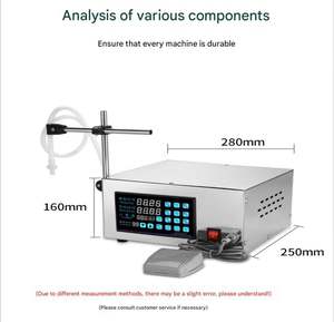 Machine de remplissage semi-automatique à pompe magnétique 1 buse pour vin, huile essentielle, liquide oral, parfum, bain de bouche, lait, condiments et cosmétiques - Product Image 3