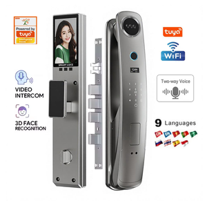 Cerradura Inteligente para Puerta con Huella Dactilar y Reconocimiento Facial, con Cámara, para Puertas <span class=keywords><strong>de</strong></span> Latón/Acero Inoxidable, Almacenamiento en la Nube, Compatible con la Aplicación TUYA - Product Image 1