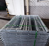 Rampe d'escalier en acier inoxydable galvanisé pour extérieur, pour balustrade et main courante, tube métallique pour clôture de jardin, protection sécurisée