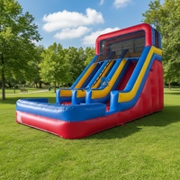 Neues Design Riesige Kommerzielle Aufblasbare PVC-Wasserrutsche mit Individuellem Logo und Anpassbarer Größe für Kinderspielplätze