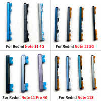 Tombol Volume daya, bagian pengganti ponsel on Off Side, tombol Volume daya untuk Xiaomi Redmi Note 11S 11 Pro 4G 5G 11E 11 Pro Plus C65 F3
