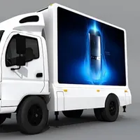 आउटडोर P6 मोबाइल विज्ञापन एलईडी स्क्रीन/वाहन/वैन/ट्रेलर/घुड़सवार ट्रक प्रदर्शन का नेतृत्व किया