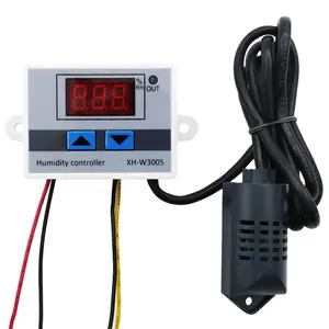 XH-W3005 0~99%RH Digital Humidity Controller 12V 24V 220V Humidity Control Switch Hygrostat Hygrometer With Humidity Sensor