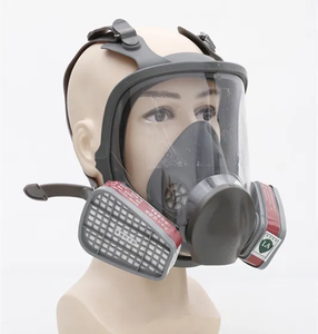 Masker Gas wajah penuh kartrid respirator filter ganda masker gas pelindung industri dengan harga rendah - Product Image 5