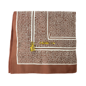 Foulard Quadrato con Motivo a Catena G 70x70cm, Accessorio Moda Leggero per Donne - Product Image 1