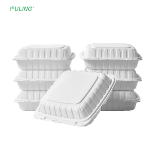 Microonde MFPP usa e getta Take <span class=keywords><strong>Out</strong></span> rettangolo Clamshell 993 plastica Take Away contenitore incernierato con coperchi - Product Image 2