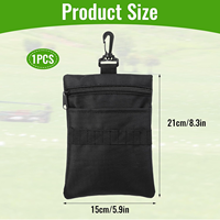 Pochette d'accessoires de golf professionnelle multi-poches, sac de rangement personnalisé pour tees de golf, étui de rangement pour balles, organisateur d'outils d'entraînement, cadeau pour golfeur
