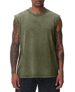 Benutzer definierte Herren Workout Tank Tops Ärmellose T-<span class=keywords><strong>Shirts</strong></span> Herren Muskel hemd Gym Acid Wash Weste Top Running Beach Loose Fit T-Shirt - Product Image 4