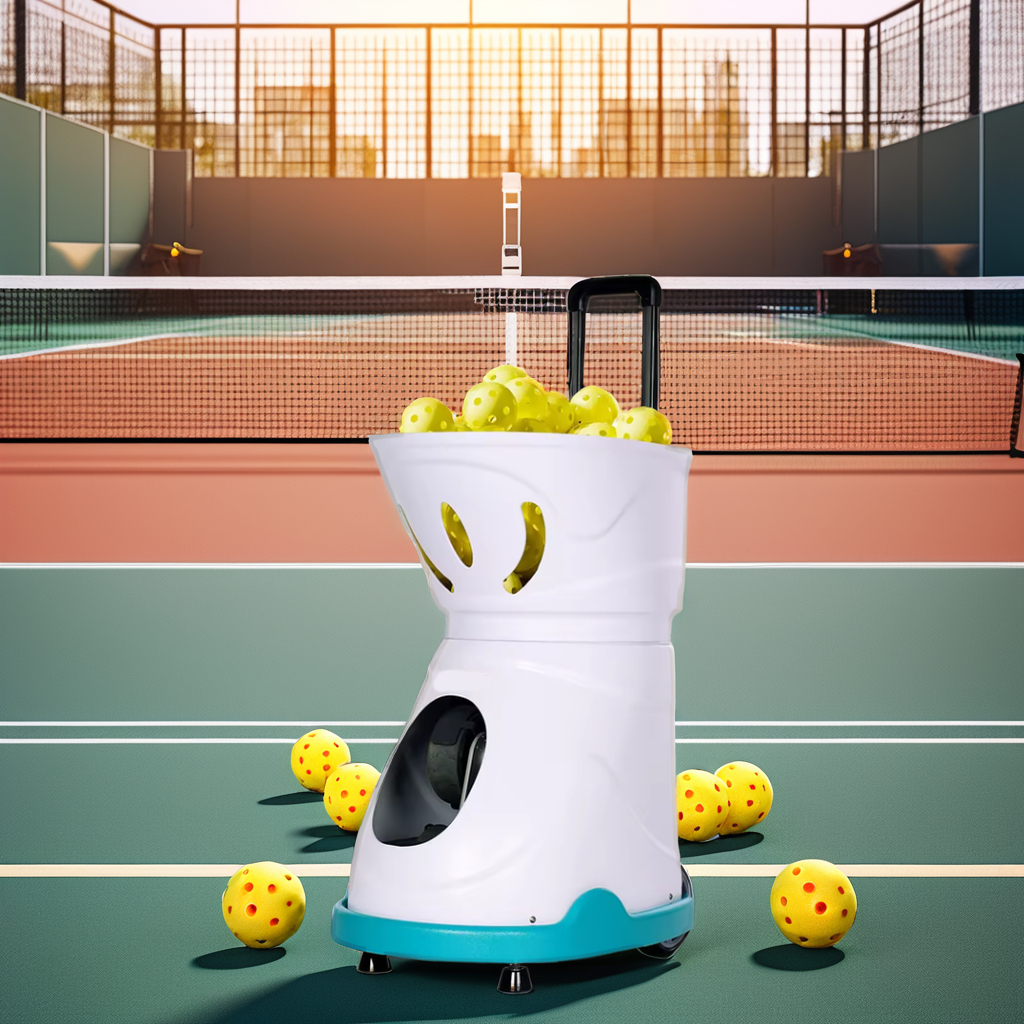Lightweight Automatic Pickleball Serving Machine Remote-Controlled with Adjustable Smart Features