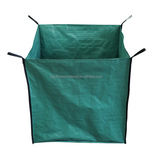 Bolsa de Jardín Extra Grande de 720L, Cuadrada, Verde, de Tela Tejida de Polipropileno, Estilo Moderno, Ecológica, Reutilizable y Plegable para Hojas y Residuos de Jardín - Product Image 1