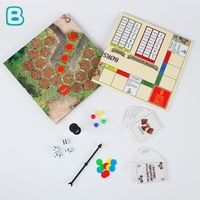 Jeu de société de table à quatre volets personnalisé de haute qualité pour enfants avec logo imprimé
