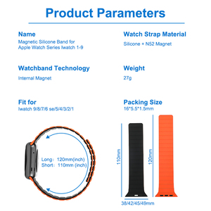 Bracelet de montre magnétique en silicone de qualité supérieure 20mm 22mm pour montre spéciale Samsung <span class=keywords><strong>Galaxy</strong></span> Garmin-Bracelet sport étanche à dégagement rapide - Product Image 3