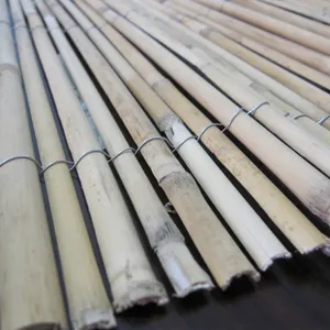 Tratamento alta qualidade rollable natural fino bambu sbats cerca
