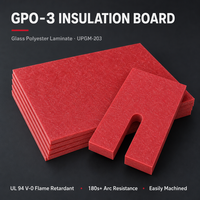 Plaque en polyester renforcé de fibres de verre GPO3 personnalisée, ignifuge classe F 155C, isolation électrique 35 kV
