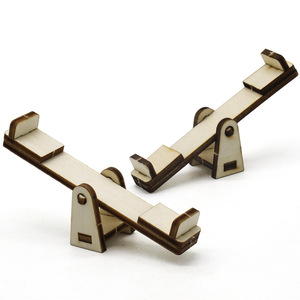 Kit de modelo de balancín de madera para niños, juguete educativo científico, herramienta de aprendizaje STEM de montaje manual, para edades de 4 a 6 años, forma geométrica unisex - Product Image 1