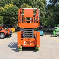 Plateforme élévatrice à ciseaux électrique sur chenilles de 10,3 m GS0810TL avec châssis étendu et plateforme de 900 mm pour la construction et la maintenance des installations