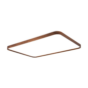 Chinese Style Ultra Thin <b>Ceiling</b> <b>Light</b> Led Rectangular Wood Frame Living Room Bedroom <b>Light</b> Stepless Dimming Three Color - Product Image 4