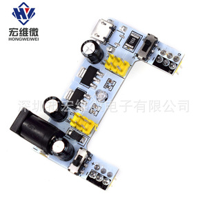 โมดูลจ่ายไฟขนาดเล็ก Hongwei 5V 3.3V DC แบบควบคุมแรงดันไฟฟ้าสองช่องสัญญาณ สำหรับใช้กับบอร์ดทดลอง - Product Image 2