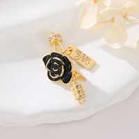 Boucle de connexion plaquée or 14 carats, motif papillon Gardenia, style luxe léger, pour colliers et bracelets, accessoire de bijouterie DIY